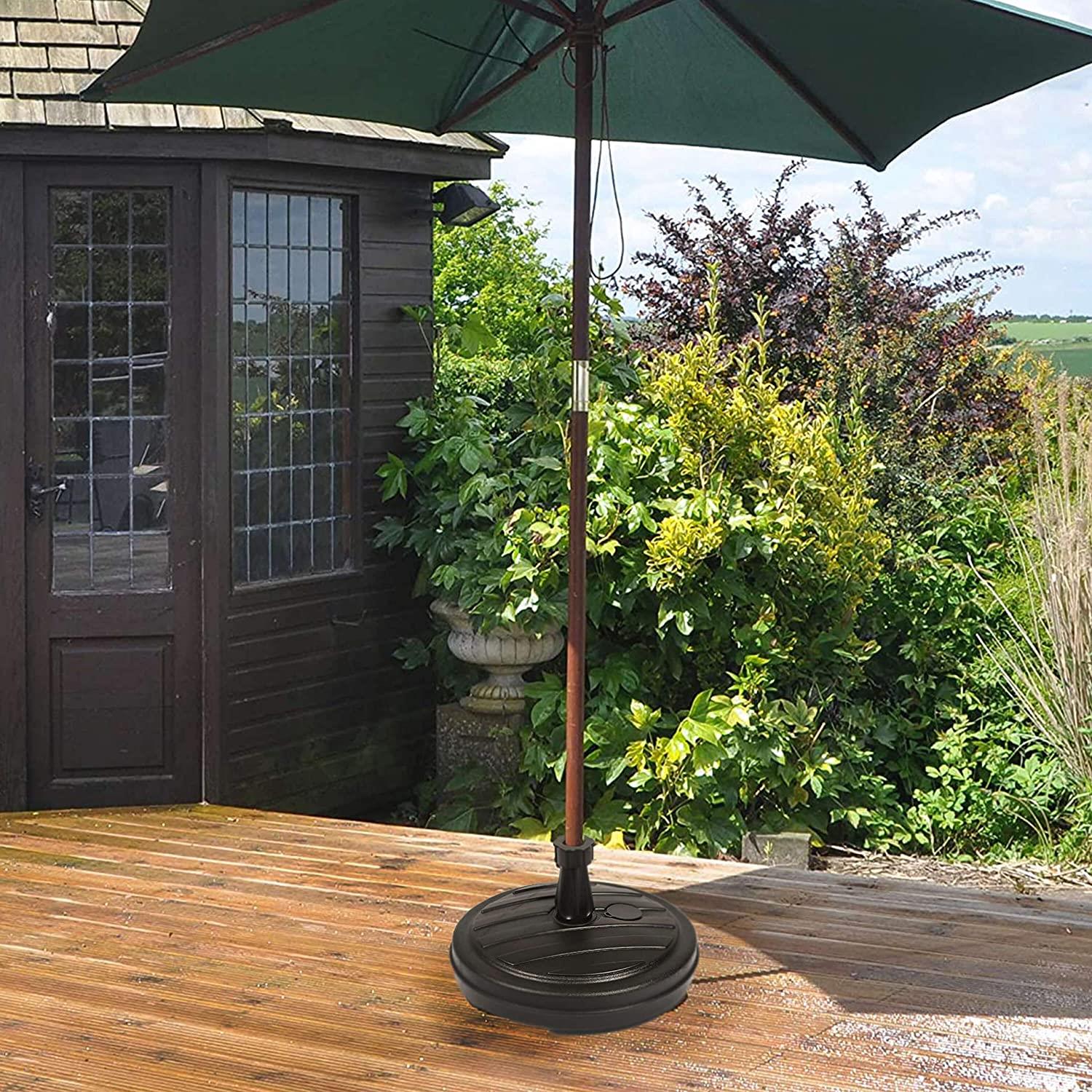 Black Parasol Base, 13L by GEEZY - UKBuyZone
