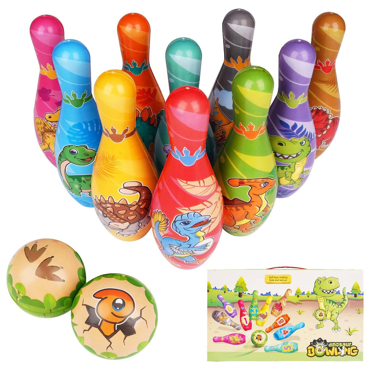 Soft Bowling Set For Kids by The Magic Toy Shop - UKBuyZone