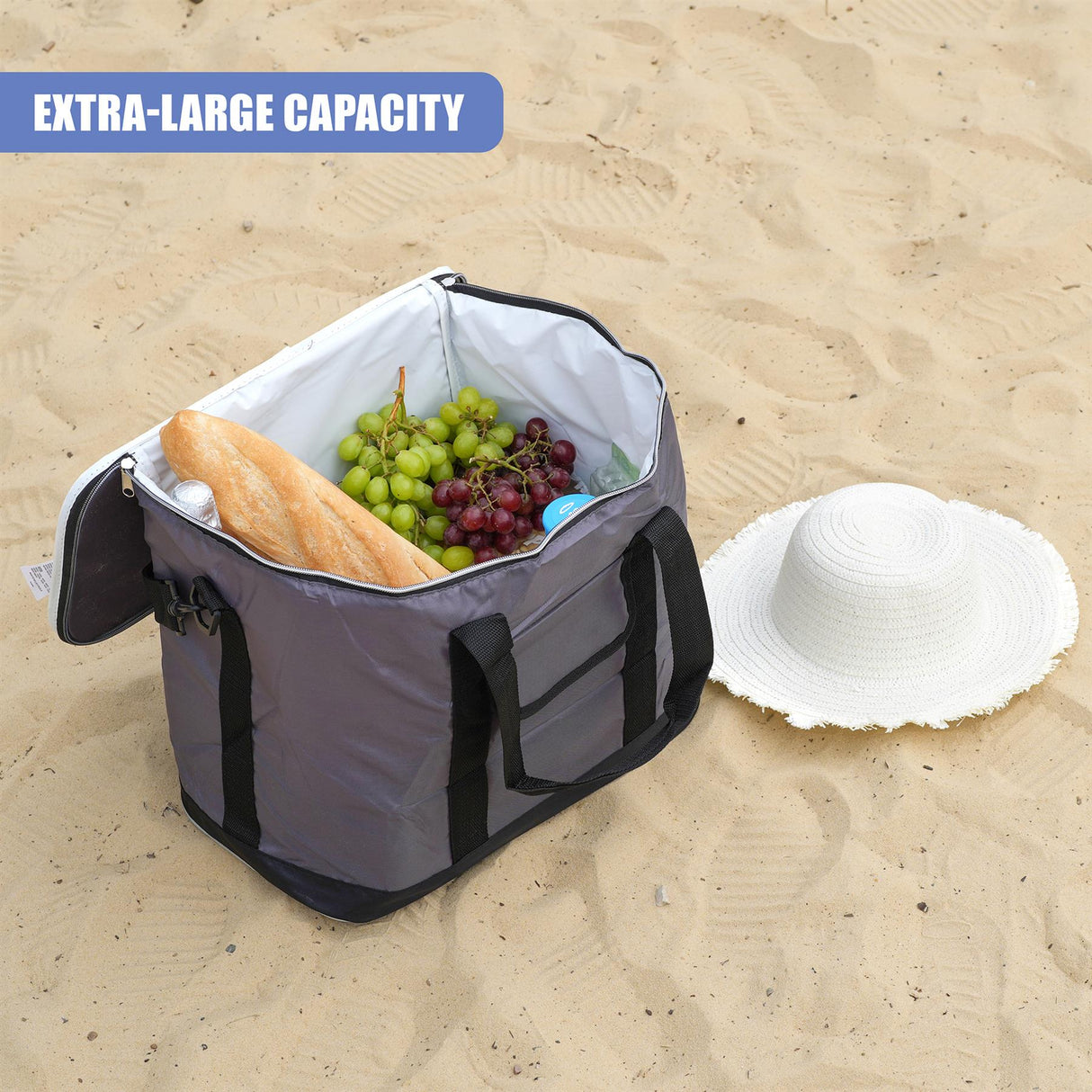 Extra Large 60 Can 30L Insulated Cool Bag Cooler Picnic Drinks Carrier Tote by Geezy - UKBuyZone