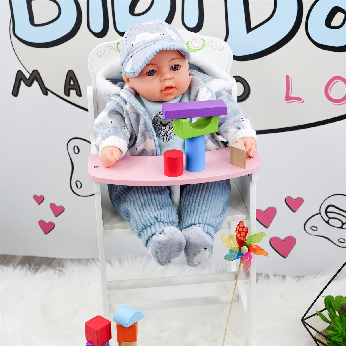 BiBi Baby Doll "#2 White Claw" (45 cm / 18") by BiBi Doll - UKBuyZone