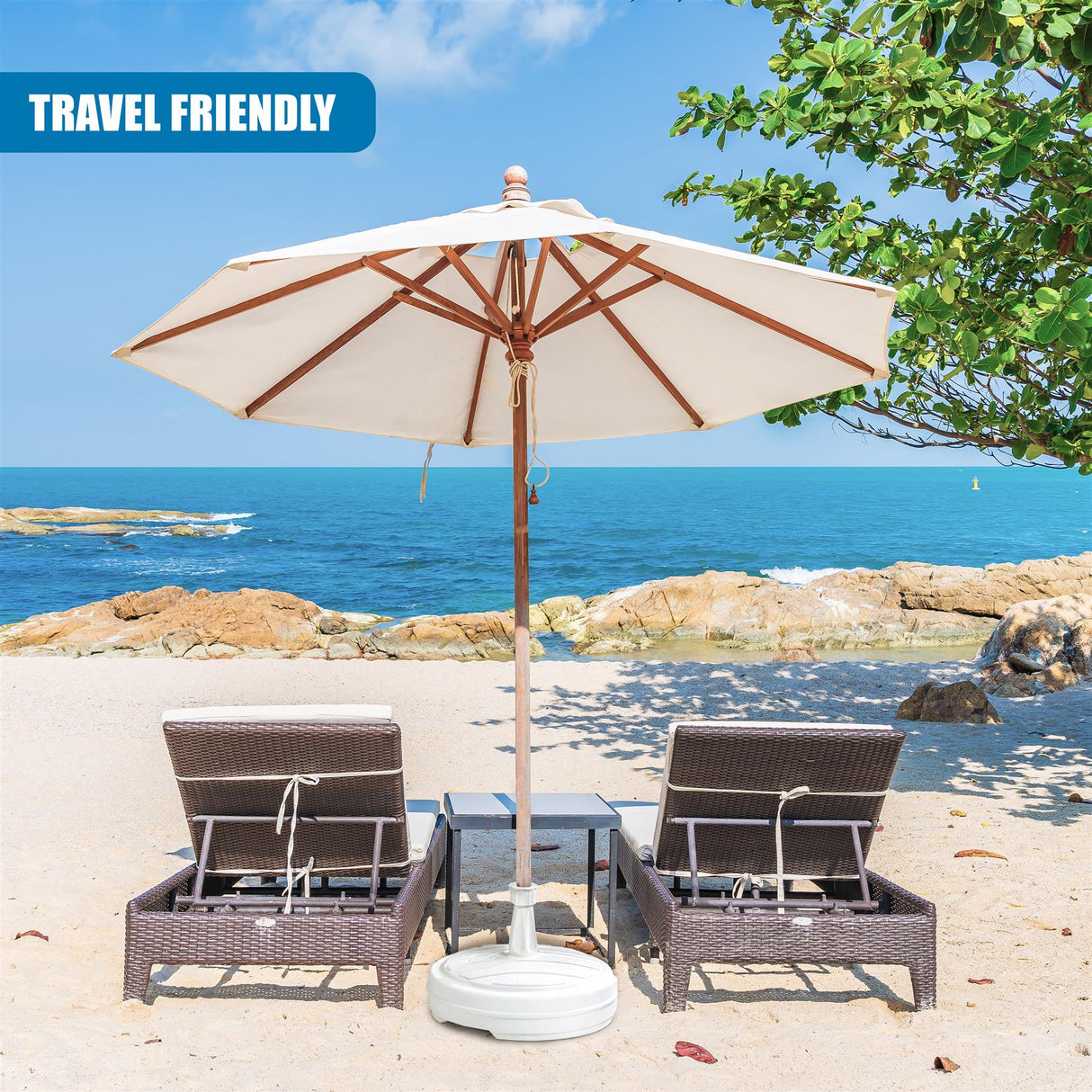 White Parasol Base, 13L