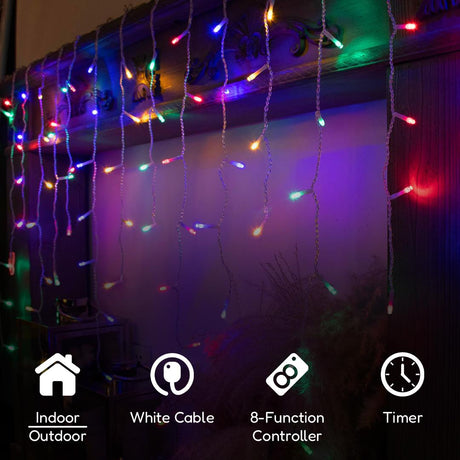 200 Pastel Multicoloured Fairy Lights With Time by The Magic Toy Shop - UKBuyZone