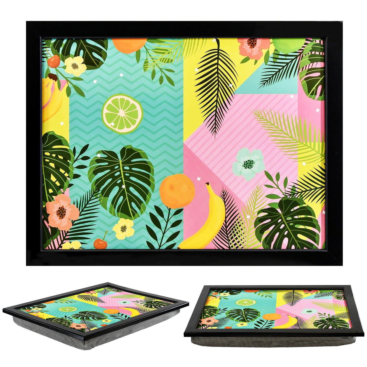 Tropical Fruit Lap Tray With Bean Bag Cushion by Geezy - UKBuyZone