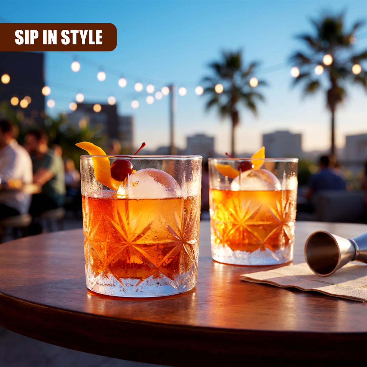 Set of 4 Whisky Glasses