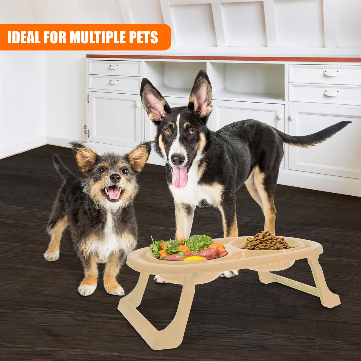 Elevated Double Pet Bowls by GEEZY - UKBuyZone