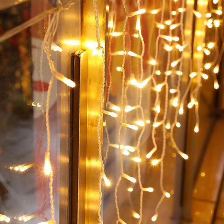 200 Christmas Warm White Led Icicle Lights by The Magic Toy Shop - UKBuyZone