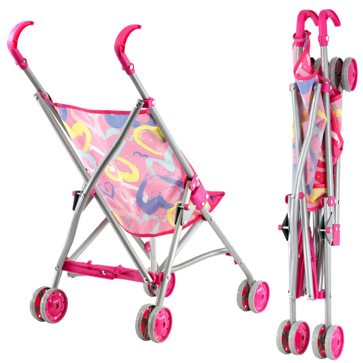 Baby Doll With Stroller & Feeding Accessories Set by BiBi Doll - UKBuyZone