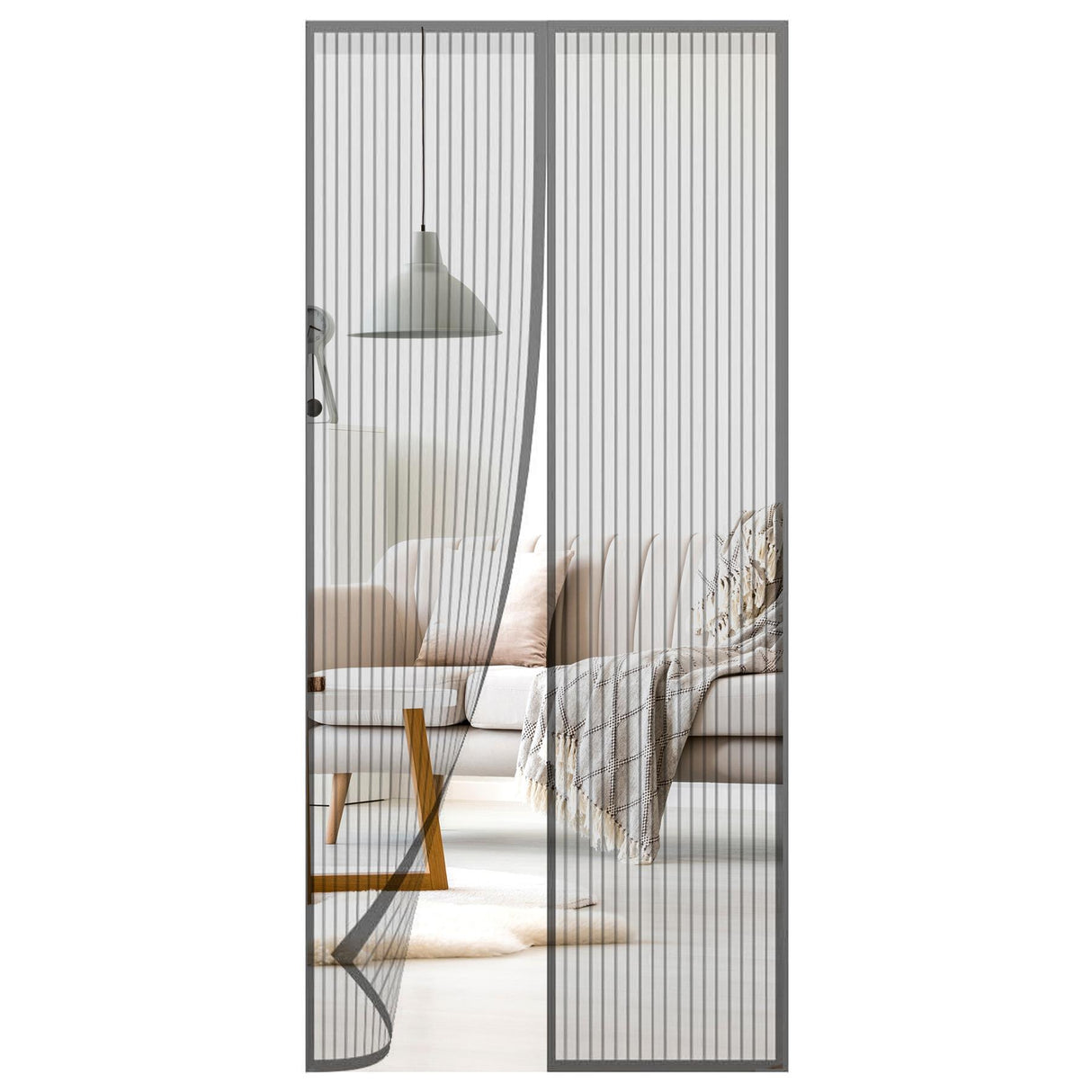 Magnetic Insect Door Screen Grey