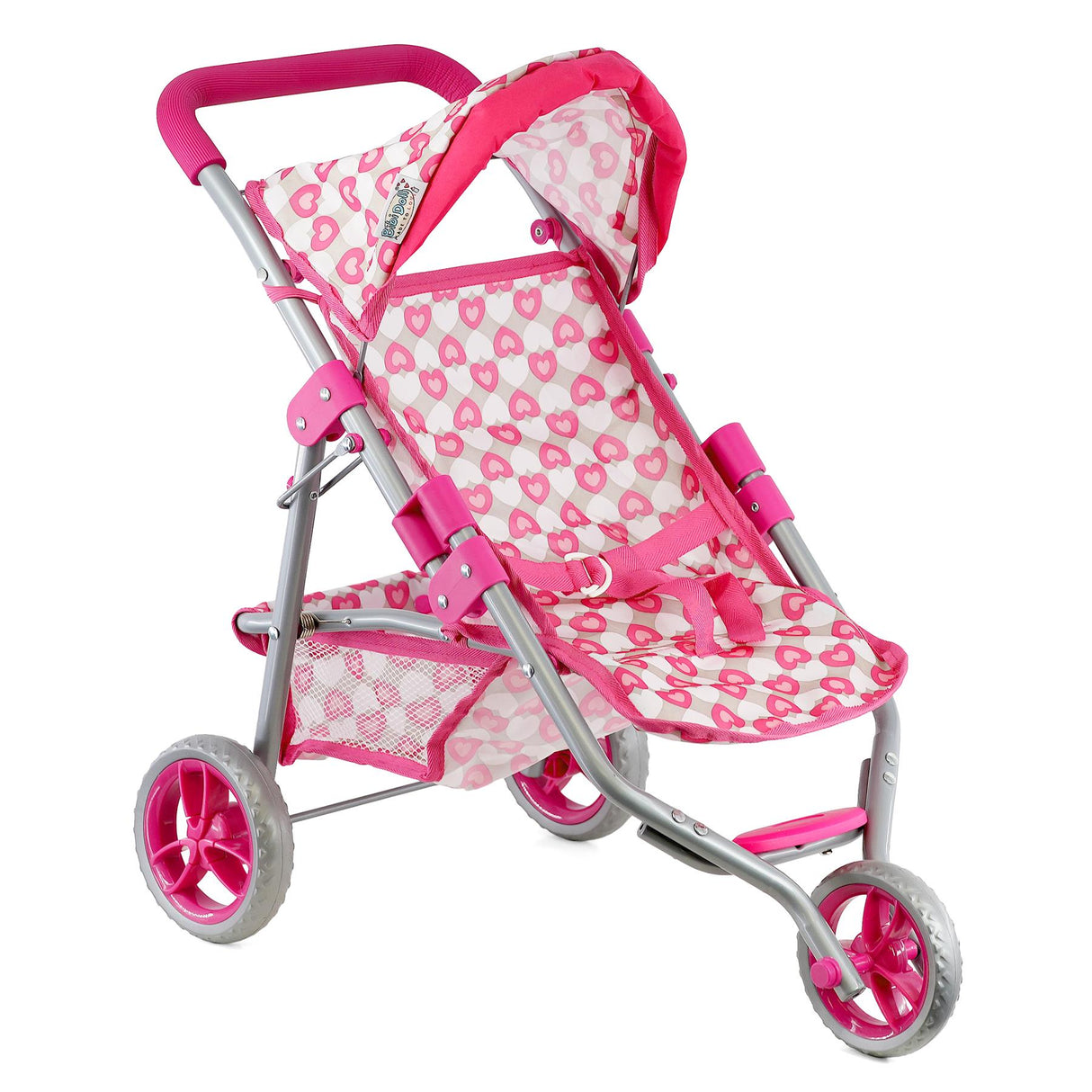 Baby Doll Pink Foldable Jogger Stroller by BiBi Doll - UKBuyZone