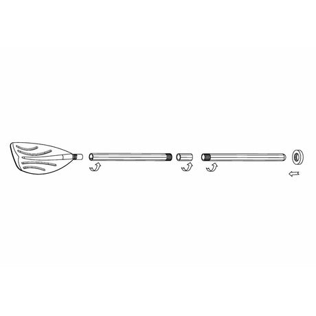 48" Paddles Plastic Ribbed French Oars for Inflatable Boat (Pair) by Geezy - UKBuyZone