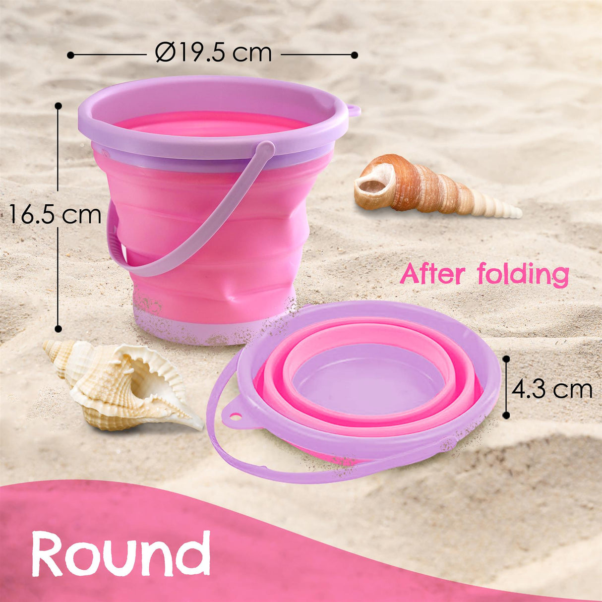 Collapsible Beach Bucket by The Magic Toy Shop - UKBuyZone