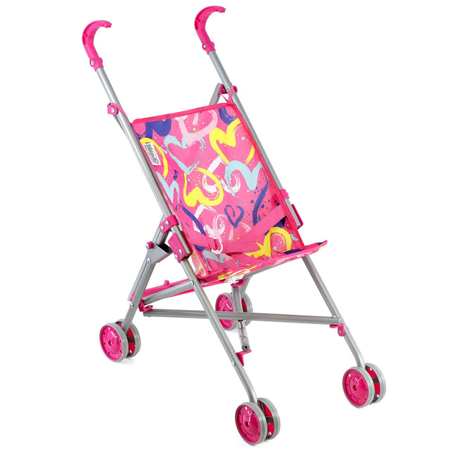 Baby Doll Pink Foldable Stroller by BiBi Doll - UKBuyZone