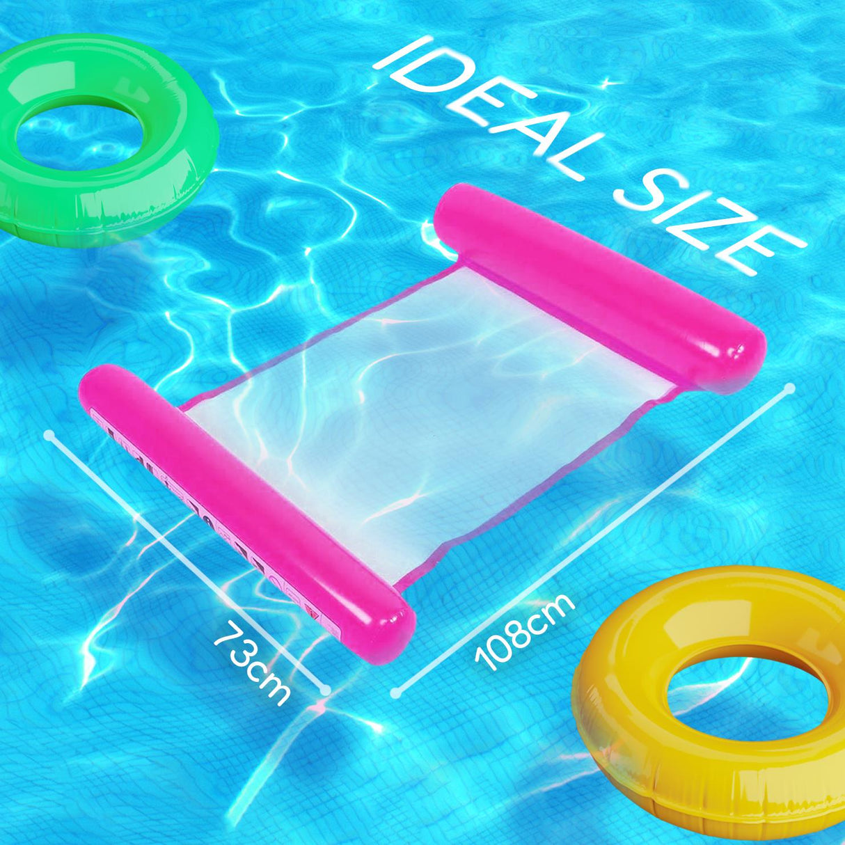 Floating Inflatble Water Hammock Set of 3 by GEEZY - UKBuyZone