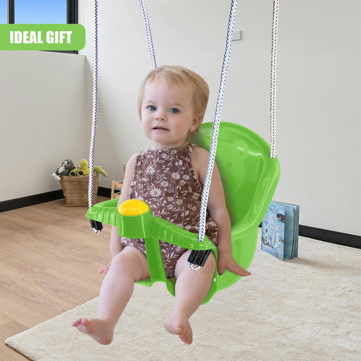 Green Children's Safety Swing Seat by MTS - UKBuyZone