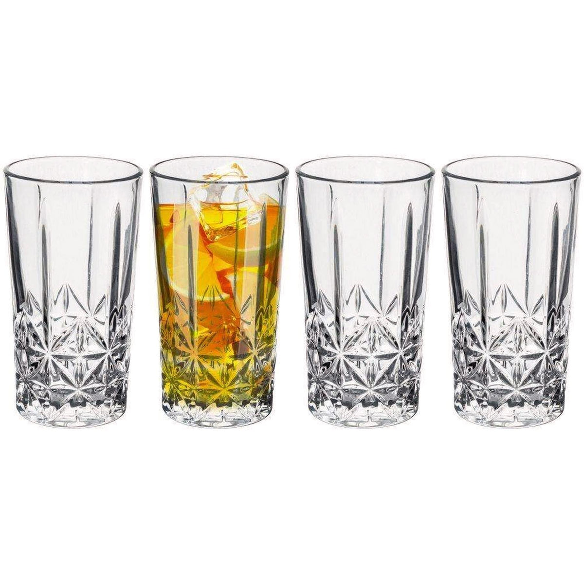 Set of 4 Tall Drinking Glasses