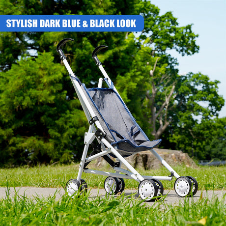 Black Baby Doll Foldable Stroller by BiBi Doll - UKBuyZone