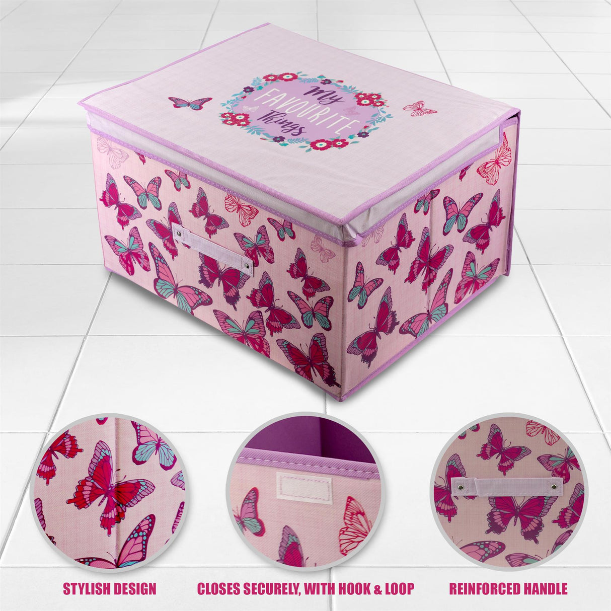 Butterfly Large Storage Box by The Magic Toy Shop - UKBuyZone