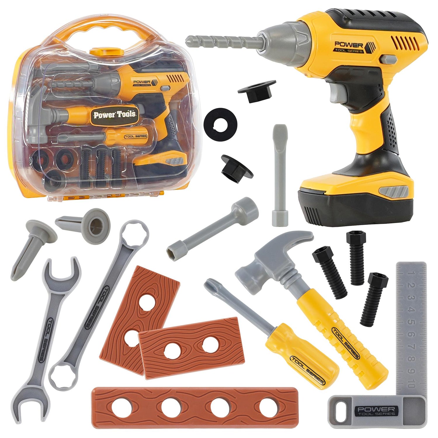 20 Piece Kids Tool Set with Carrying Case by The Magic Toy Shop - UKBuyZone