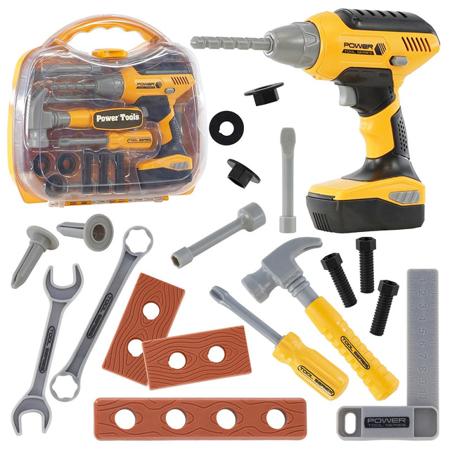 20 Piece Kids Tool Set with Carrying Case by The Magic Toy Shop - UKBuyZone