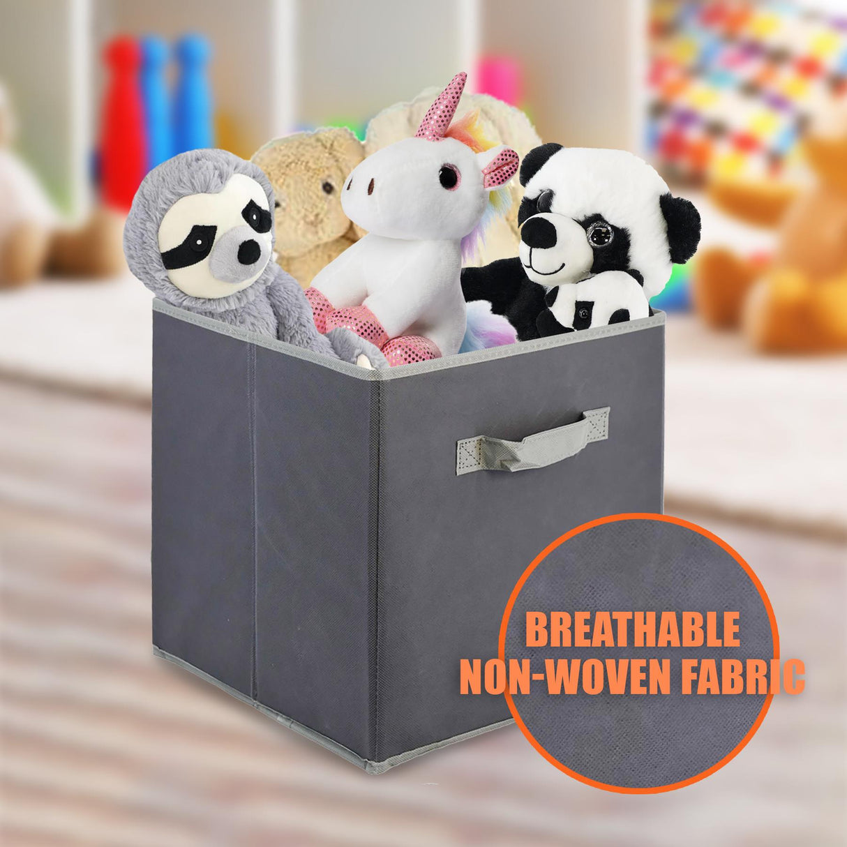 Foldable Square Canvas Storage by GEEZY - UKBuyZone