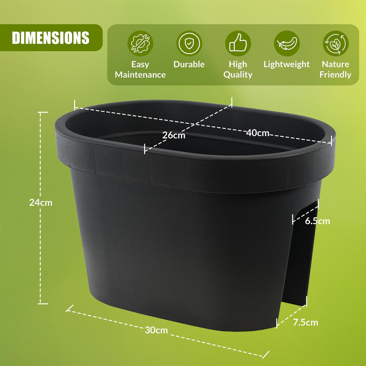 Flower Bridge Hanging Planter Oval Pot by Geezy - UKBuyZone