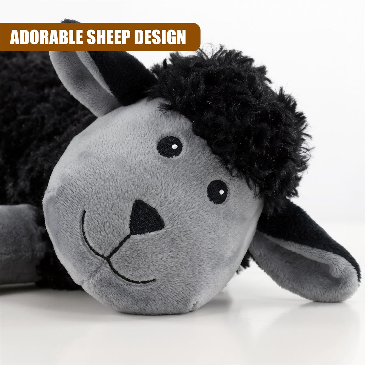 Novelty Black Sheep Draught Excluder for Doors