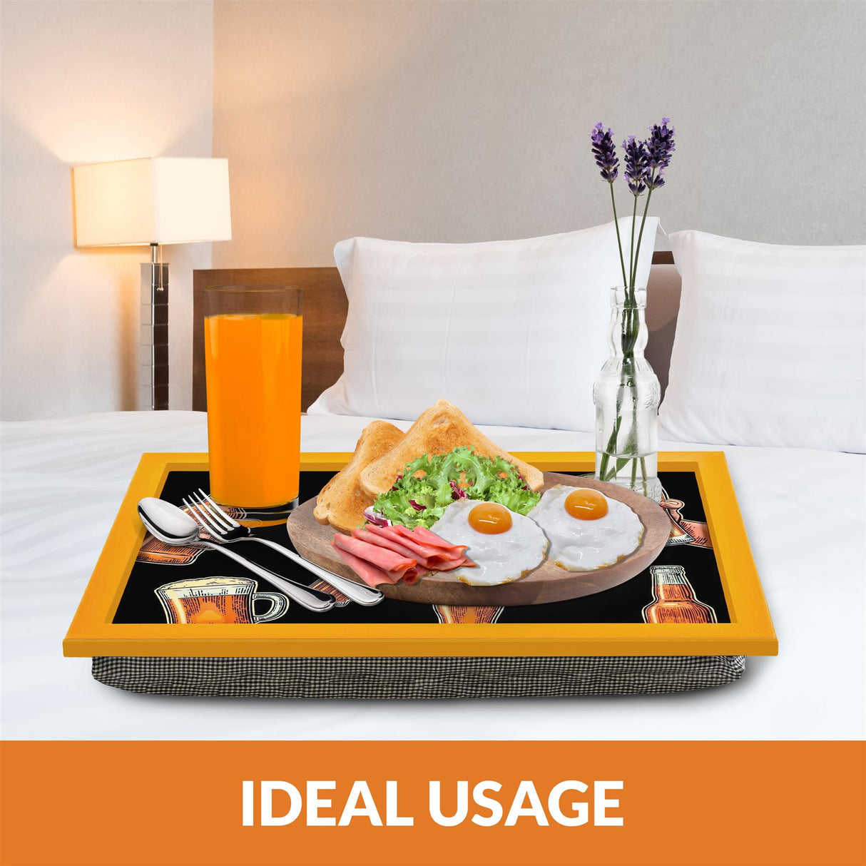 Lap Tray With Bean Bag Cushion (Brewhouse) by Geezy - UKBuyZone