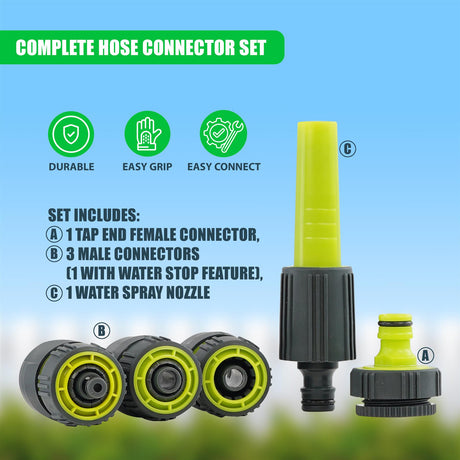 Essential Nozzle Sprayer & Connector Set by GEEZY - UKBuyZone