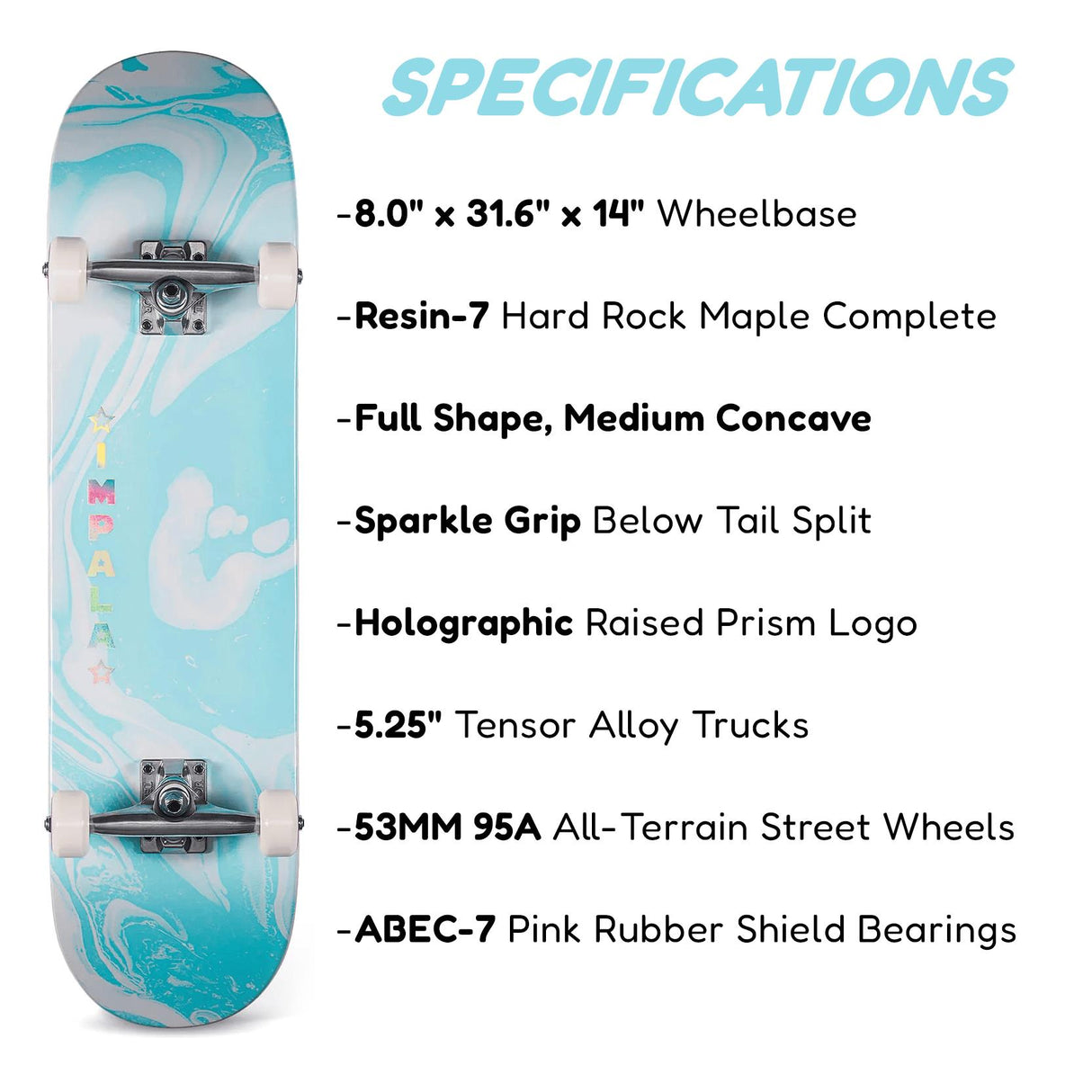 Impala Cosmos 8" Complete Skateboard by GEEZY - UKBuyZone