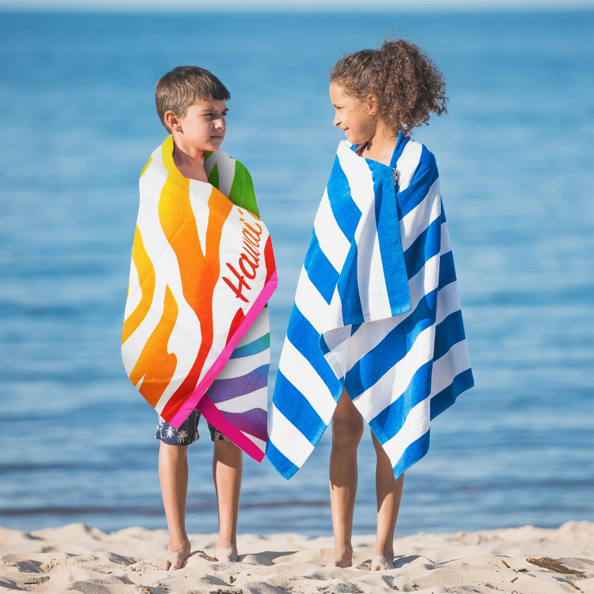 Beach Bath Towel Hawaii Design Microfibre Towel by GEEZY - UKBuyZone