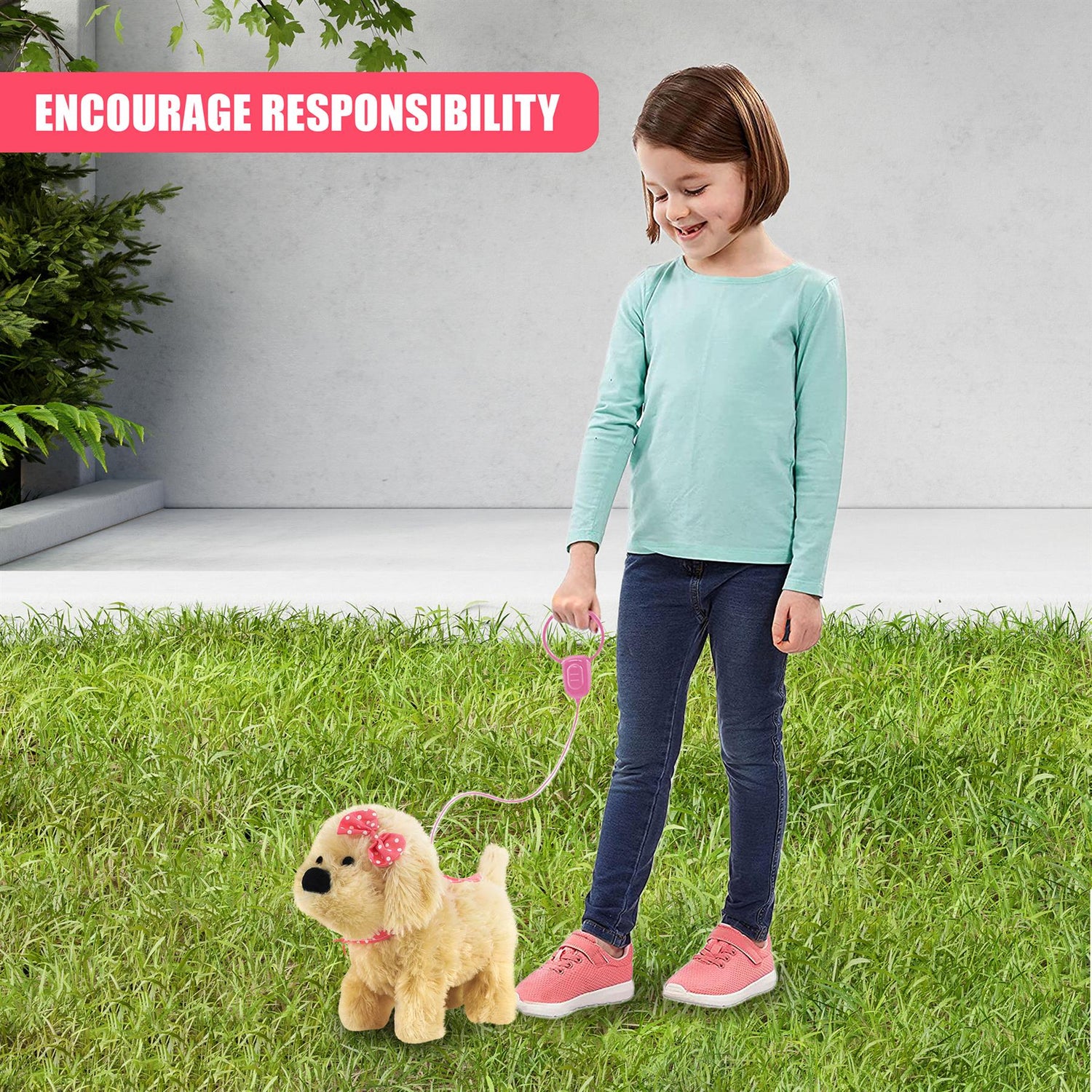 Fluffy Plush Walking & Talking Dog Toy by The Magic Toy Shop - UKBuyZone