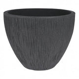 Large Anthracite Round Indoor Outdoor Flower Pot by GEEZY - UKBuyZone