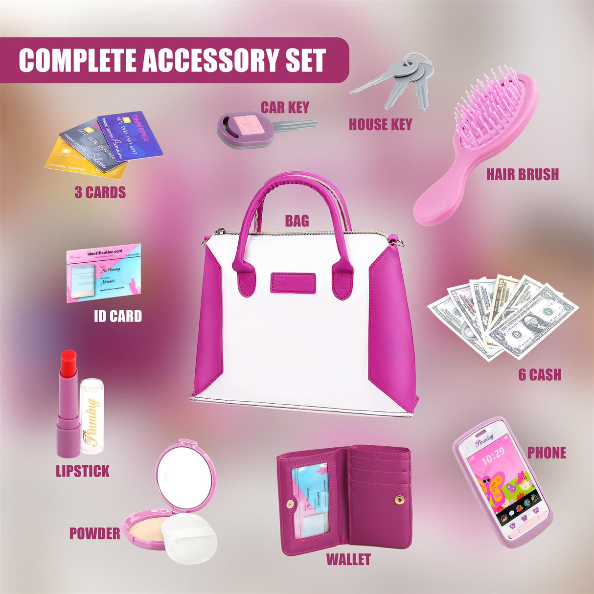 Toy Handbag Pretend Play Makeup Set