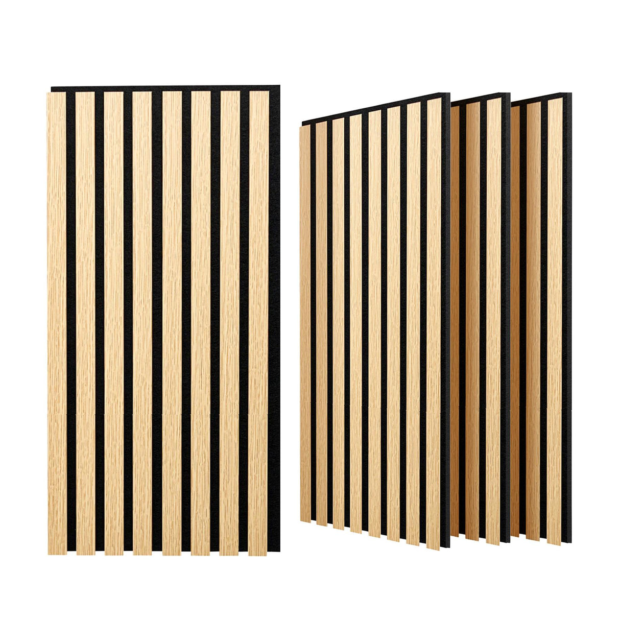 Set of 4 Wall Panels, 60 x 30 cm