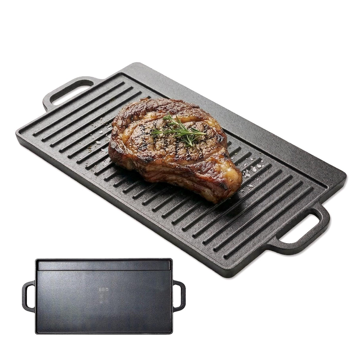 Cast Iron BBQ Griddle Plate