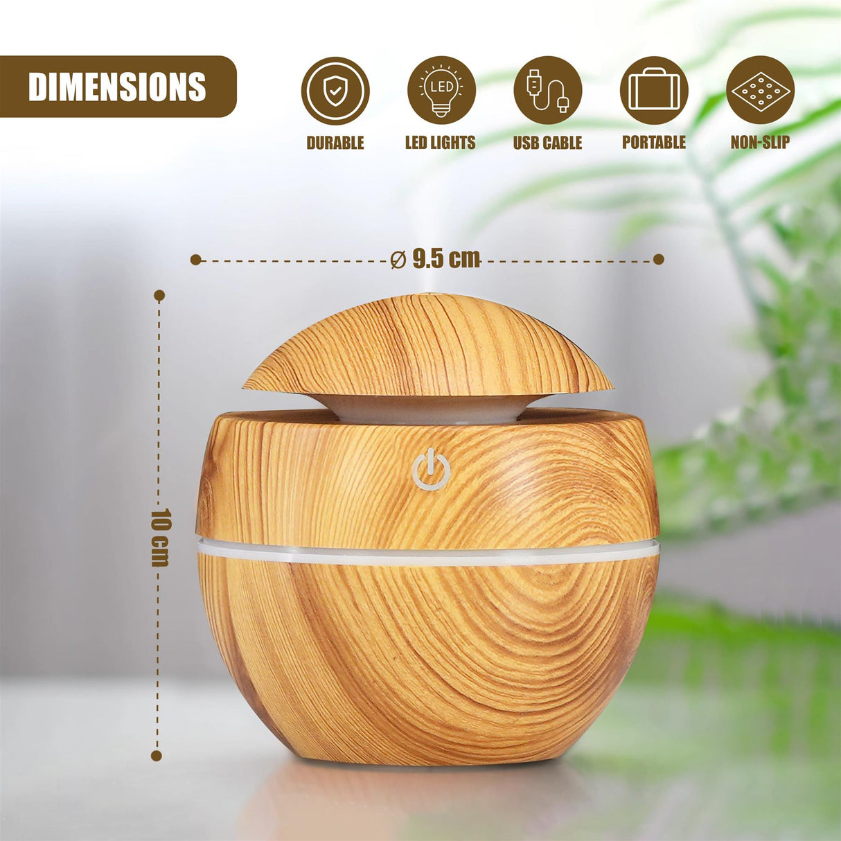 Mini Humidifier USB 130ml by GEEZY - UKBuyZone