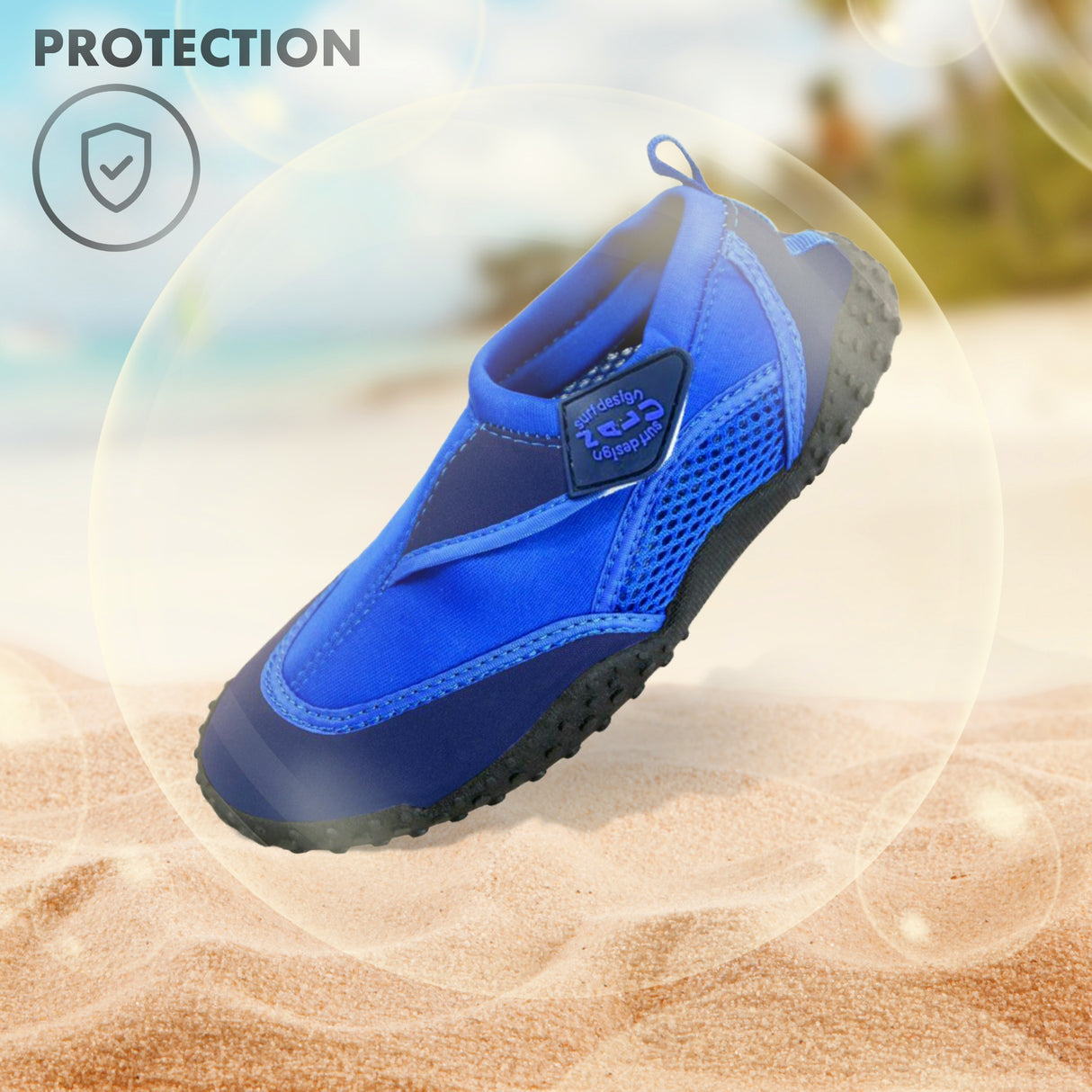 Blue Neoprene Aqua Shoes by GEEZY - UKBuyZone