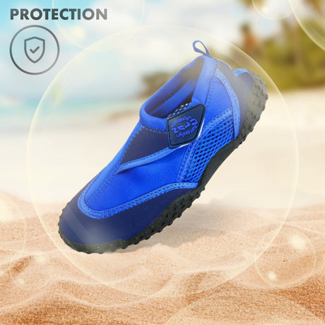 Blue Neoprene Aqua Shoes by GEEZY - UKBuyZone