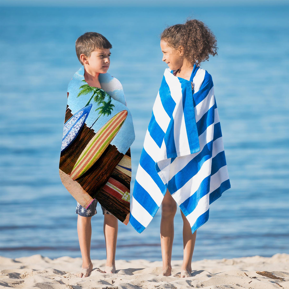 Surfboards Design Large Towel by Geezy - UKBuyZone