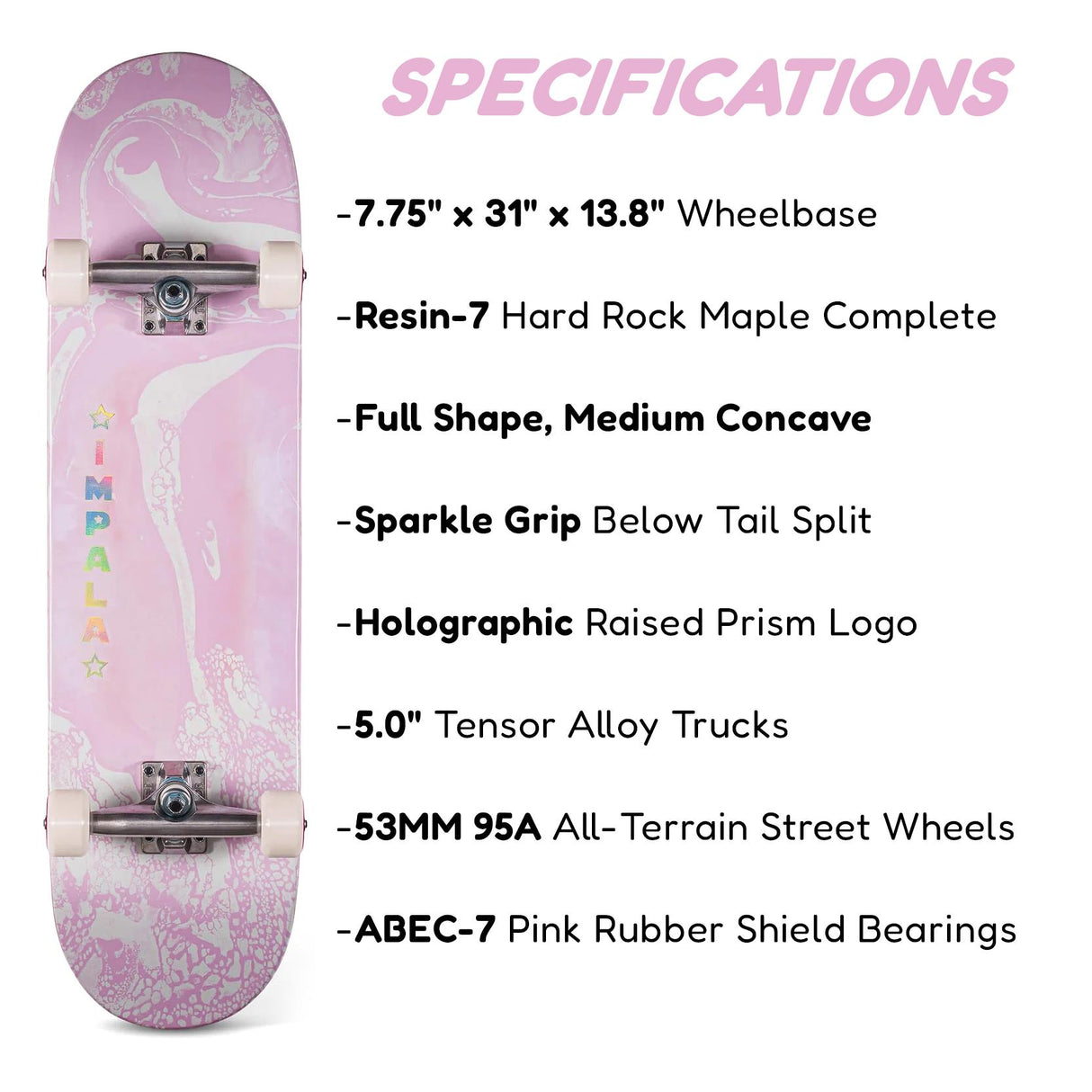 Impala Cosmos 7.75" Complete Skateboard by GEEZY - UKBuyZone