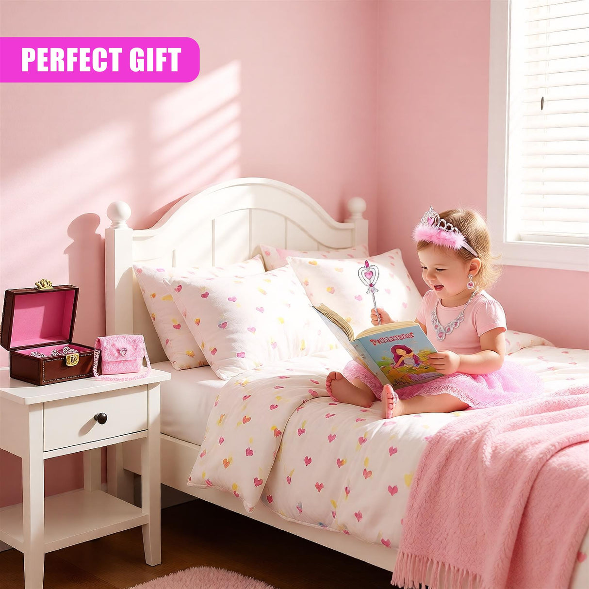 "A set of pink bedroom furniture." - UKBuyZone