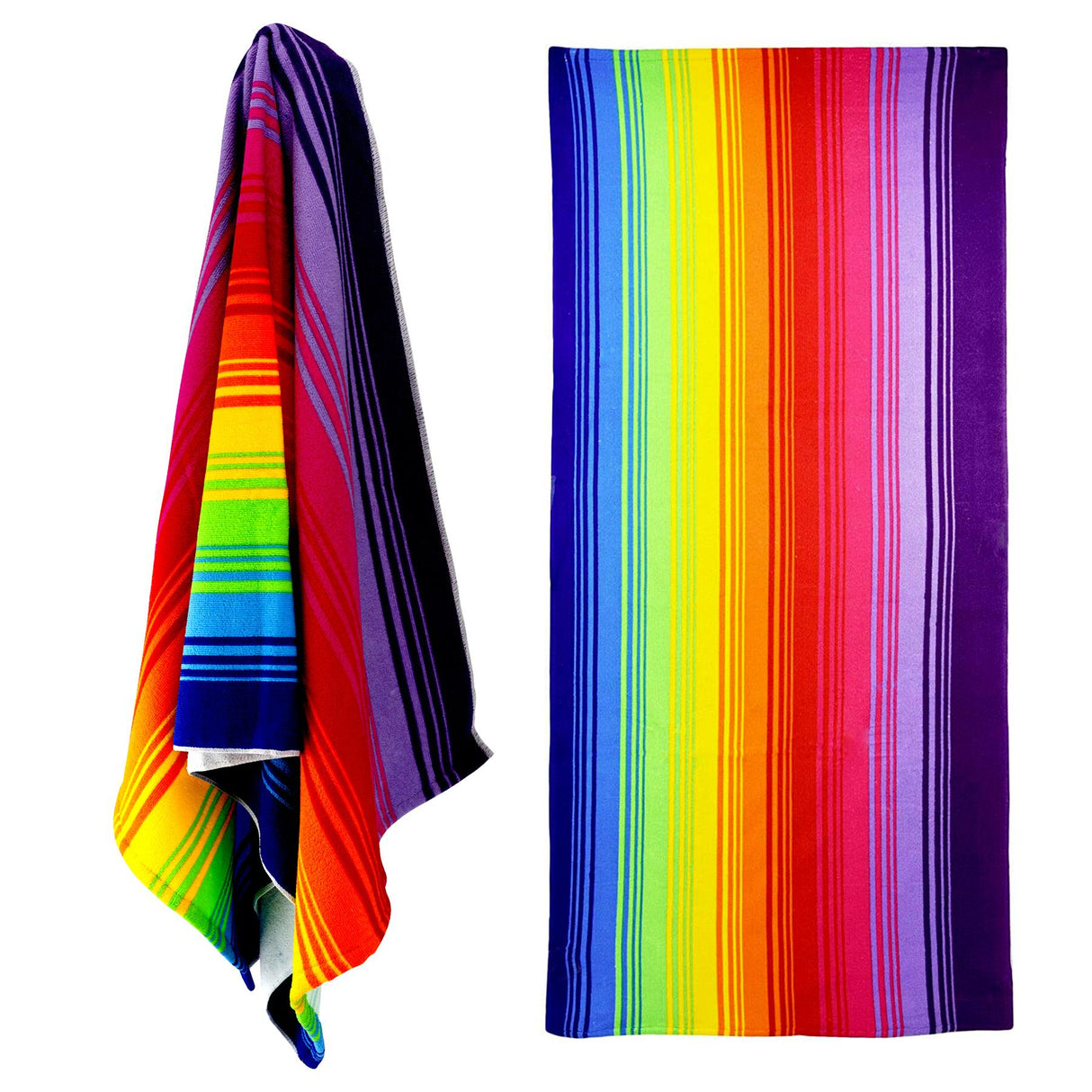 Rainbow Design Large Towel by GEEZY - UKBuyZone