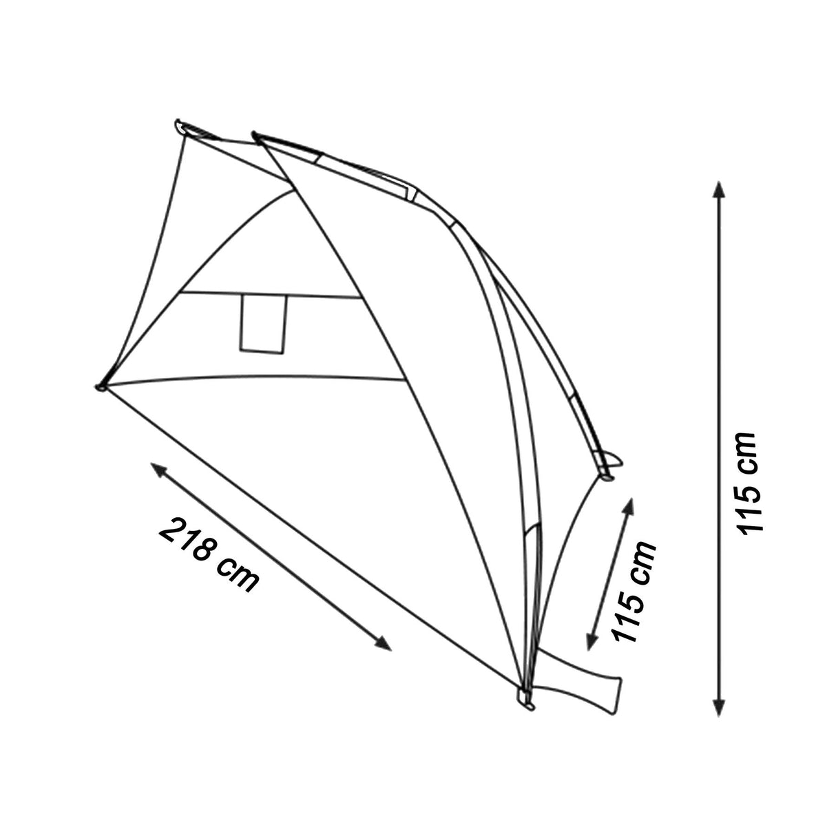 Beach Tent For Summer Holidays With UV Protection by GEEZY - UKBuyZone