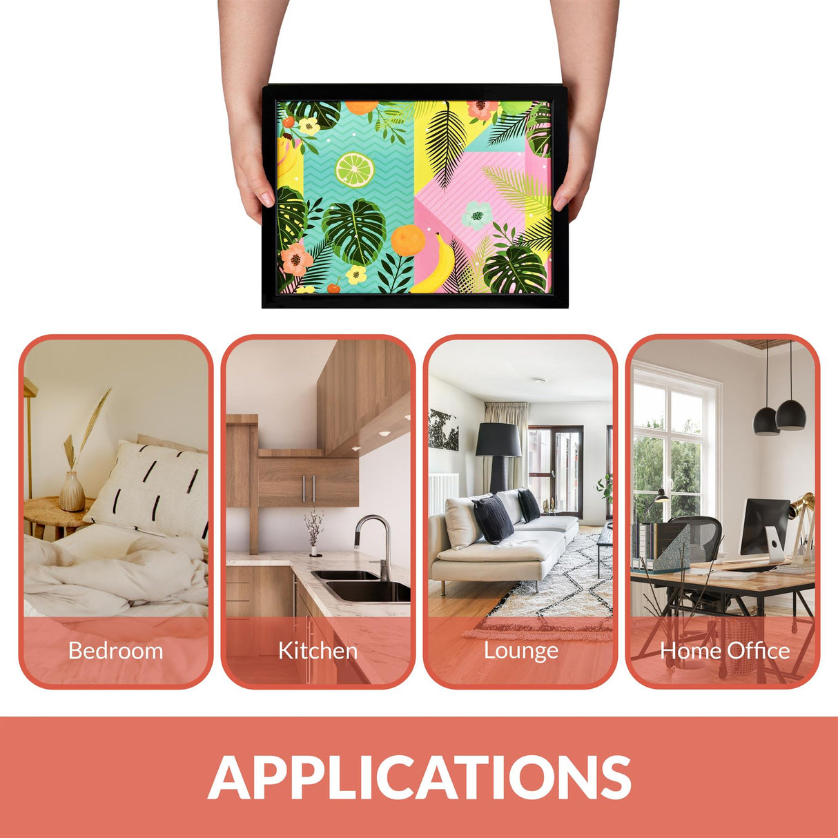 Tropical Fruit Lap Tray With Bean Bag Cushion by Geezy - UKBuyZone