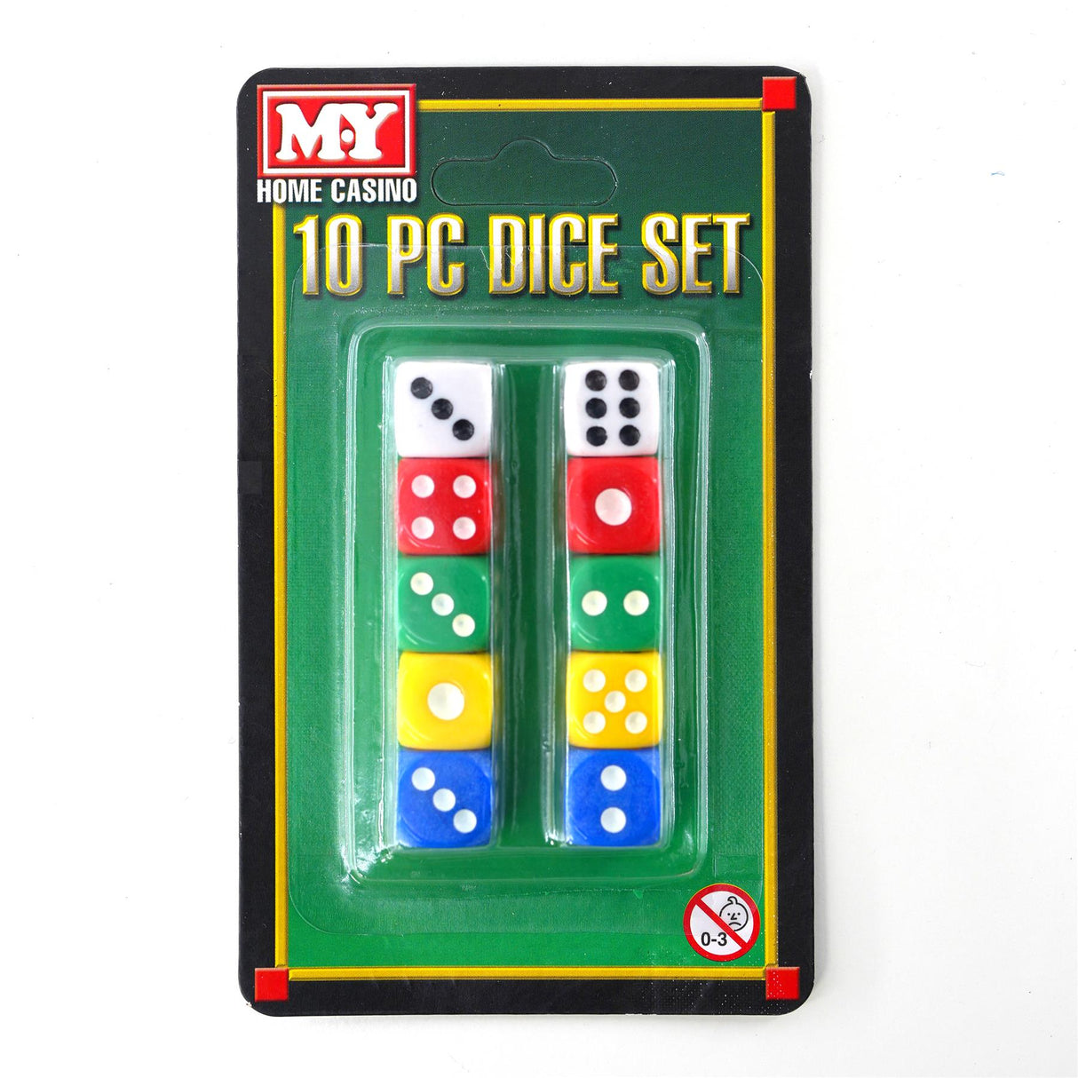 Six Sided Dice Set (D6) Set of 10 by The Magic Toy Shop - UKBuyZone