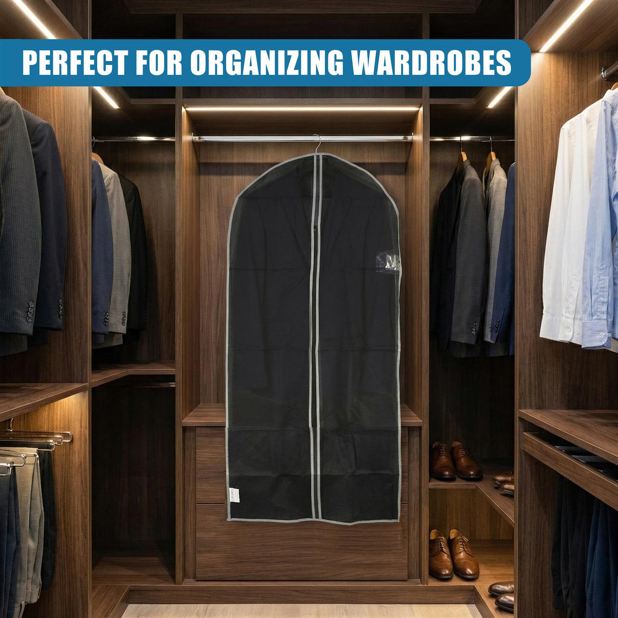 Garment Bags with Zip, Set of 2