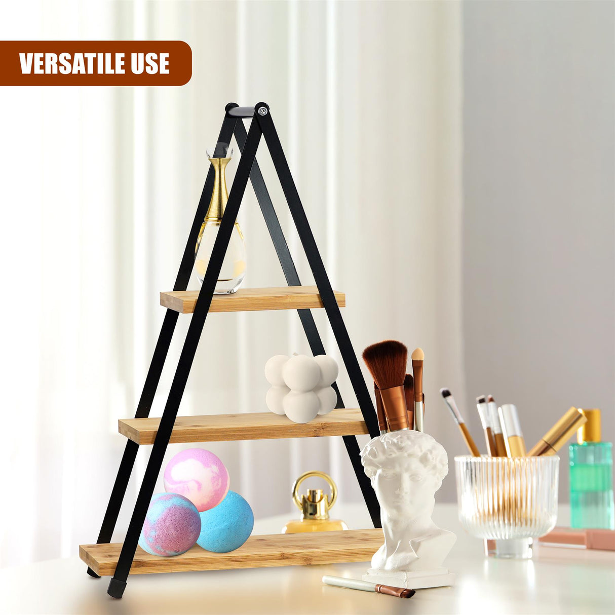 3 Tier Bamboo Serving Stand by GEEZY - UKBuyZone