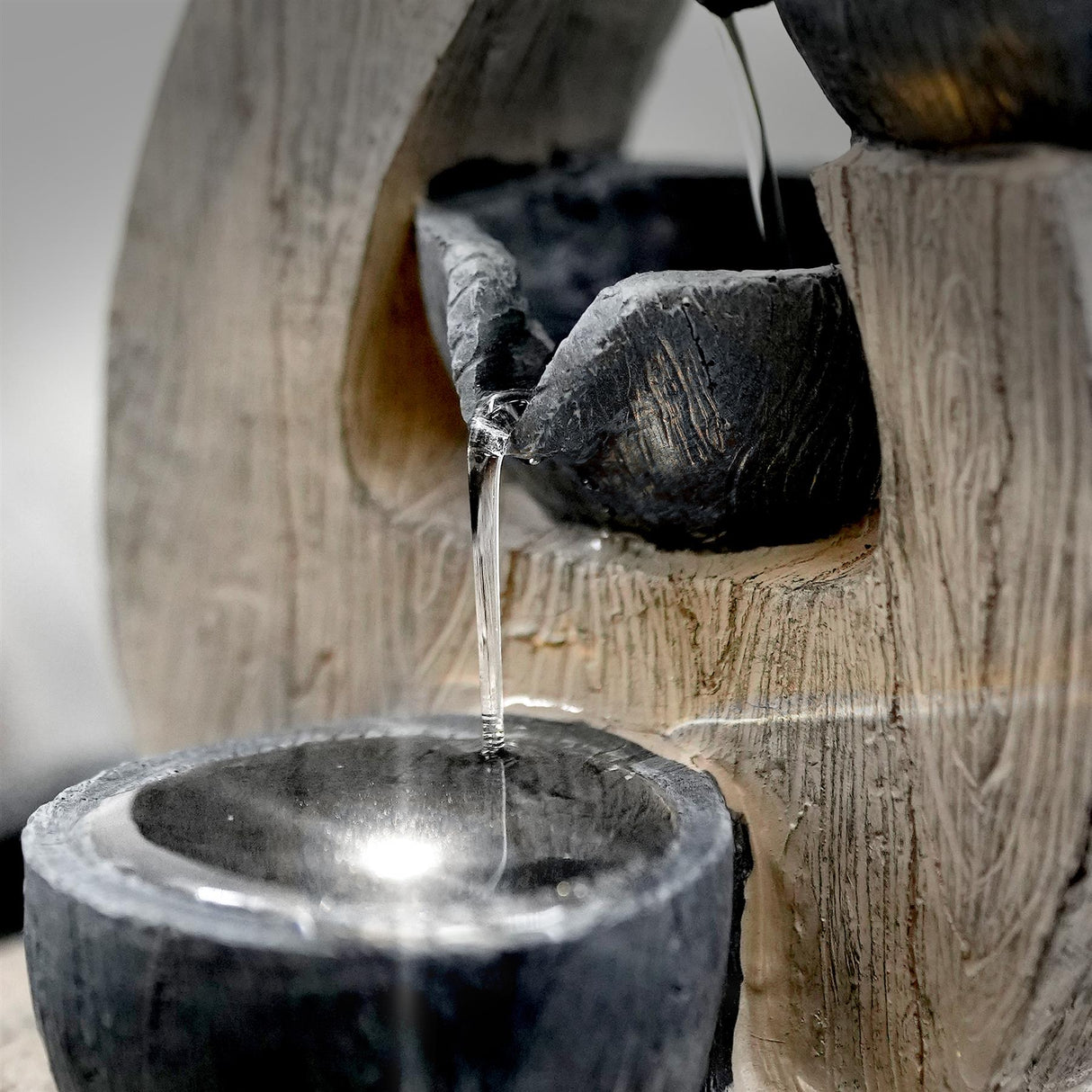 4 Bowls Water Feature Indoor With LED by GEEZY - UKBuyZone