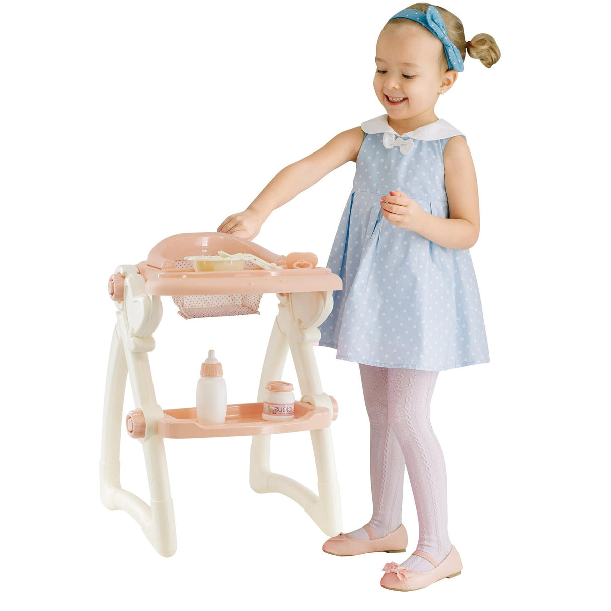 Baby Dolls Feeding High Chair Kids Play Set by BiBi Doll - UKBuyZone