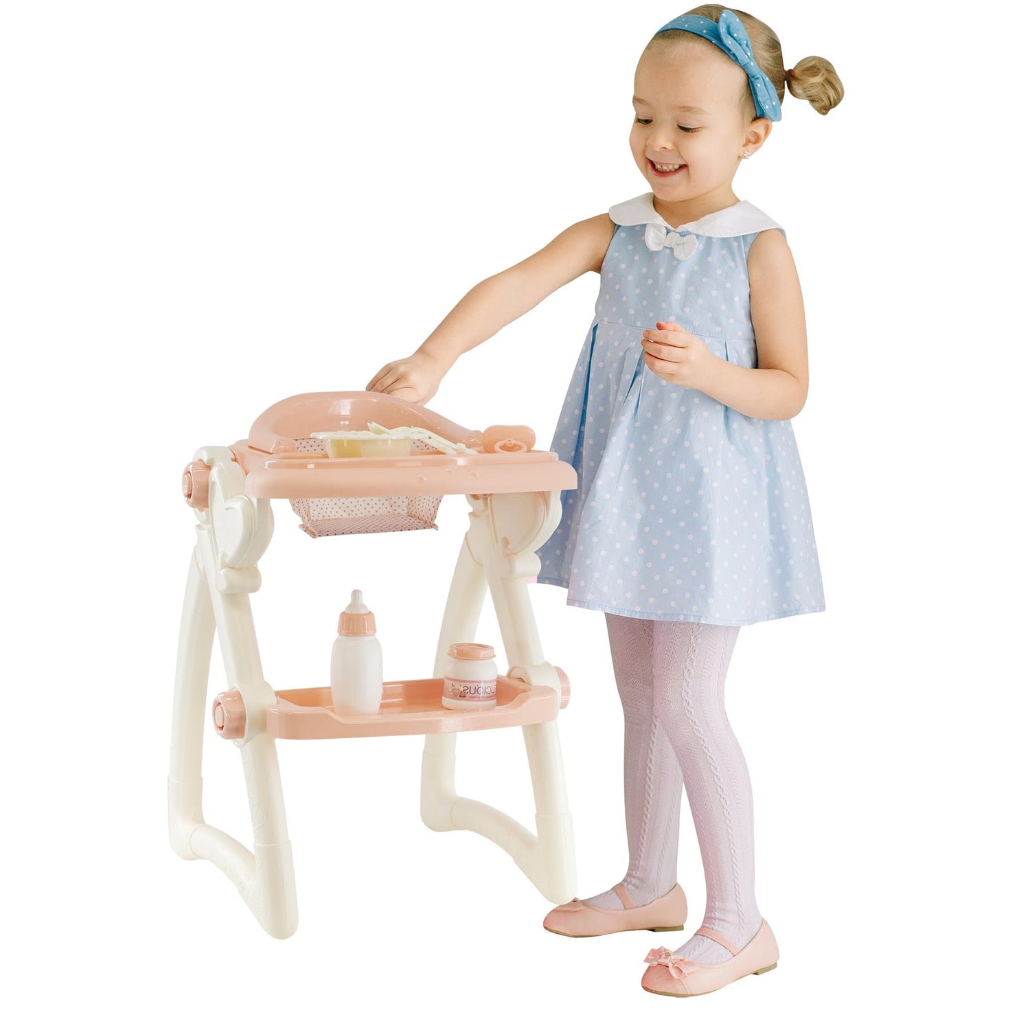 Baby Dolls Feeding High Chair Kids Play Set by BiBi Doll - UKBuyZone
